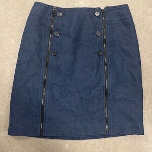 ANN taylor zipper front skirt
